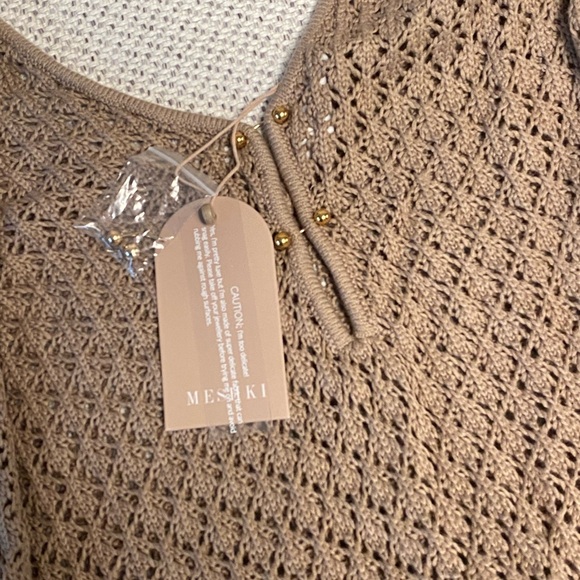 NWT Crochet Maxi Dress - Taupe Brown - Picture 10 of 16